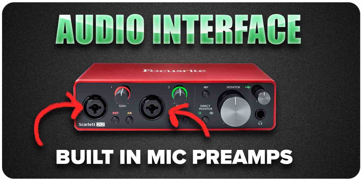 Audio interface built in preamp-compressed