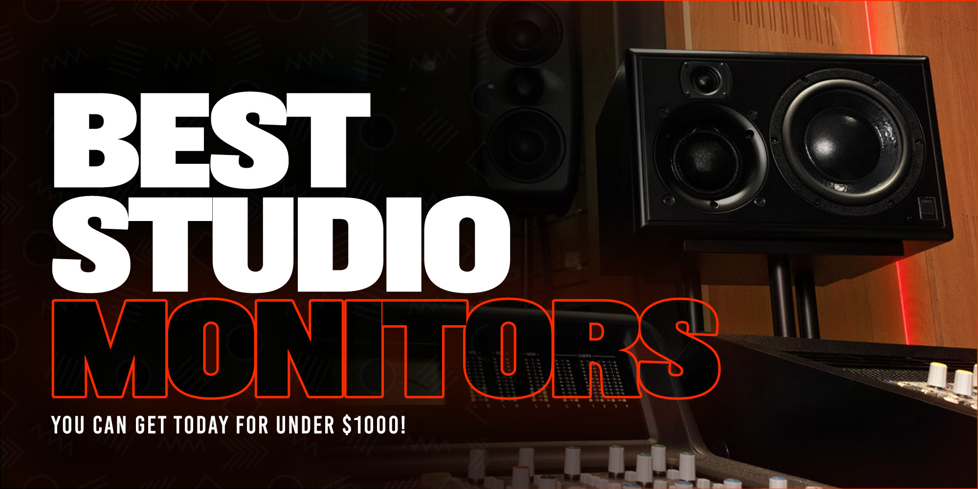 Best Studio Monitors for under $1000