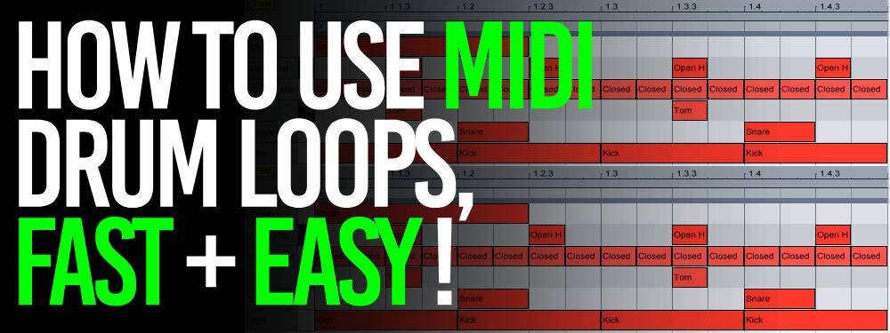 how to use MIDI drum loops