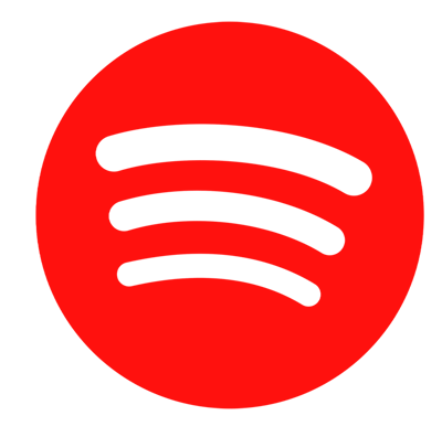Spotify Icon Red PNG