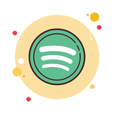 Cute Spotify Logo Yello And Green