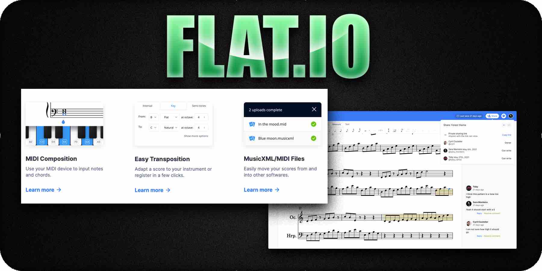 Flat.io music composition software