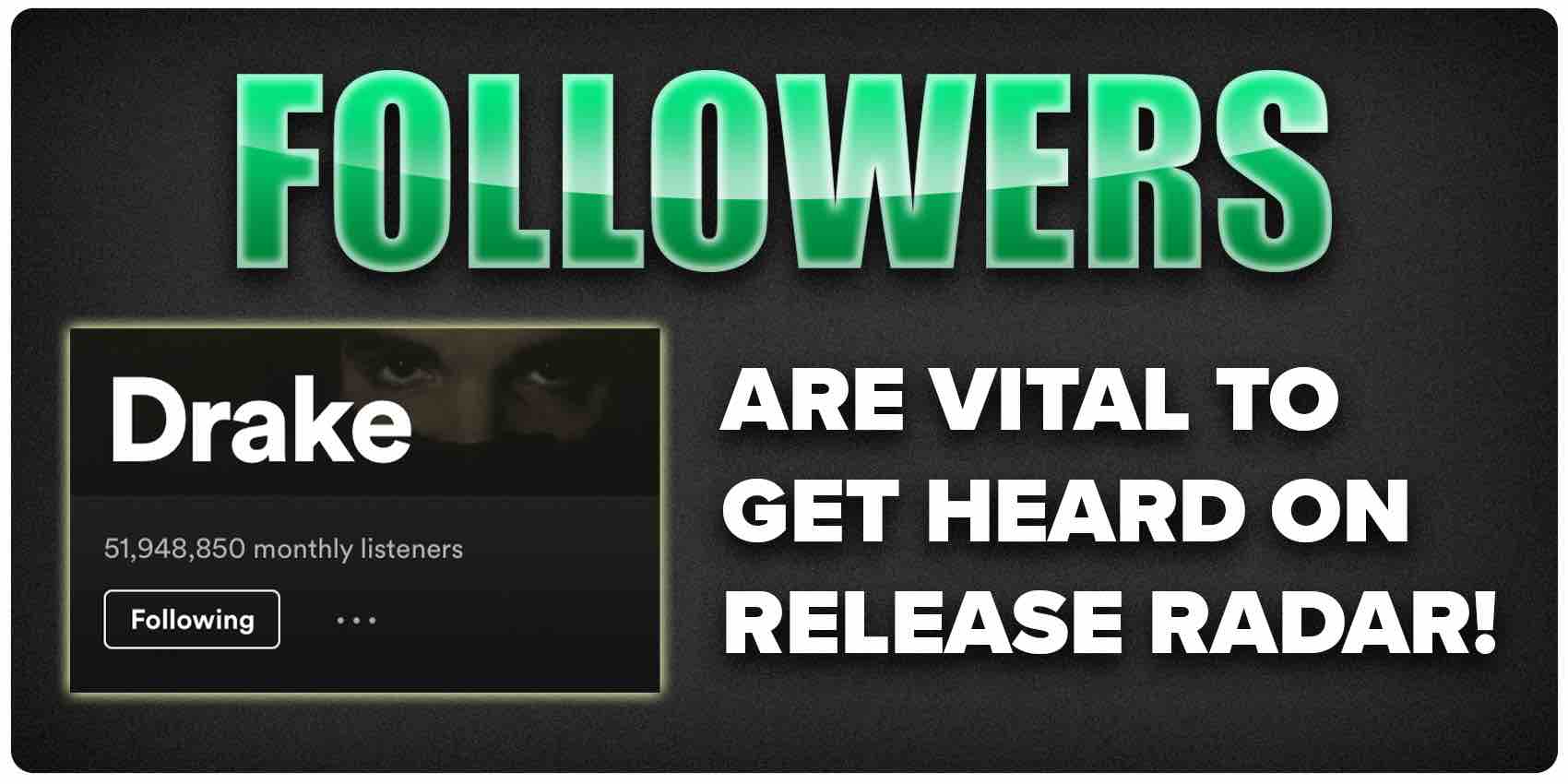 Followers are vital to get heard on Release Radar