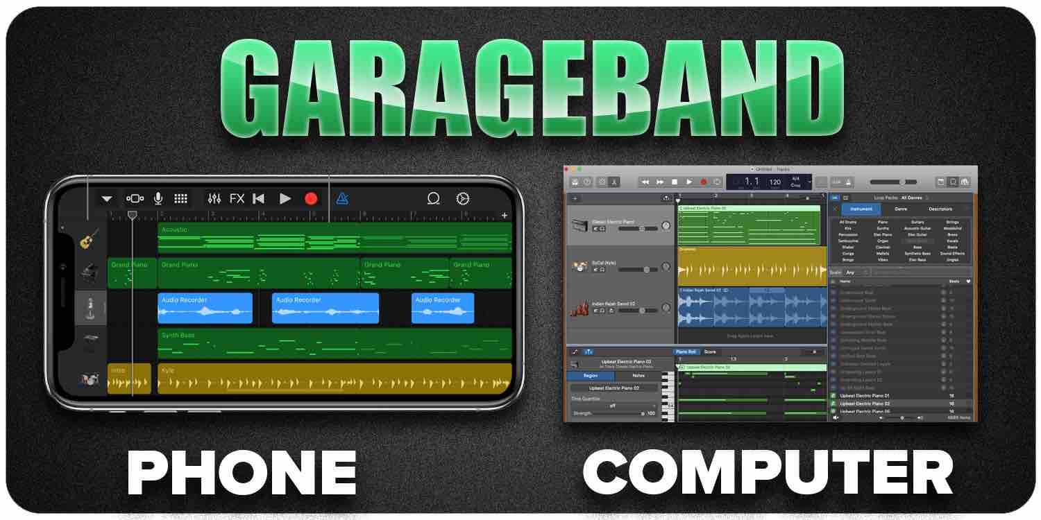 Garageband phone vs computer