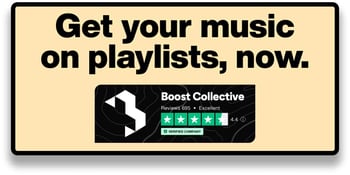 Get on Boost Collective playlists Button