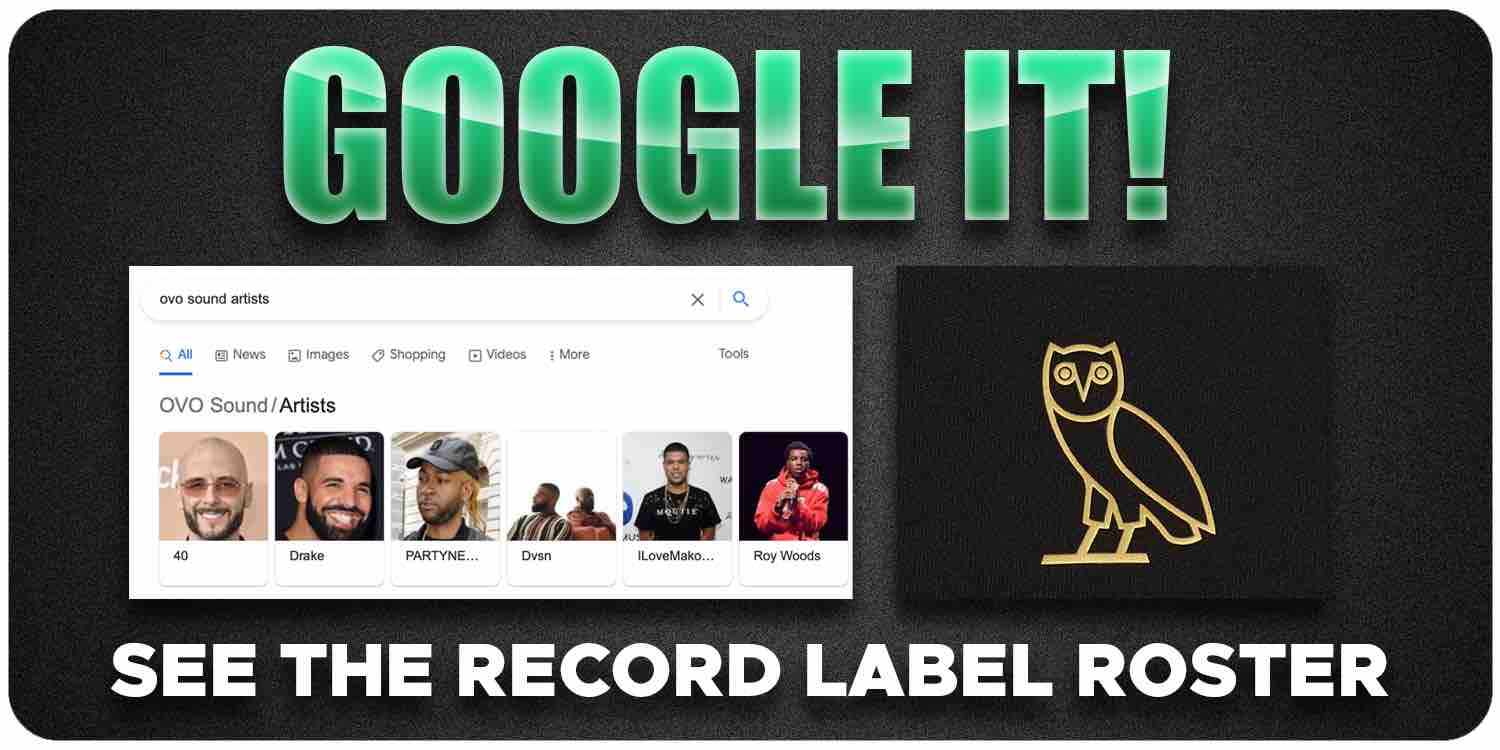 Google the record label roster