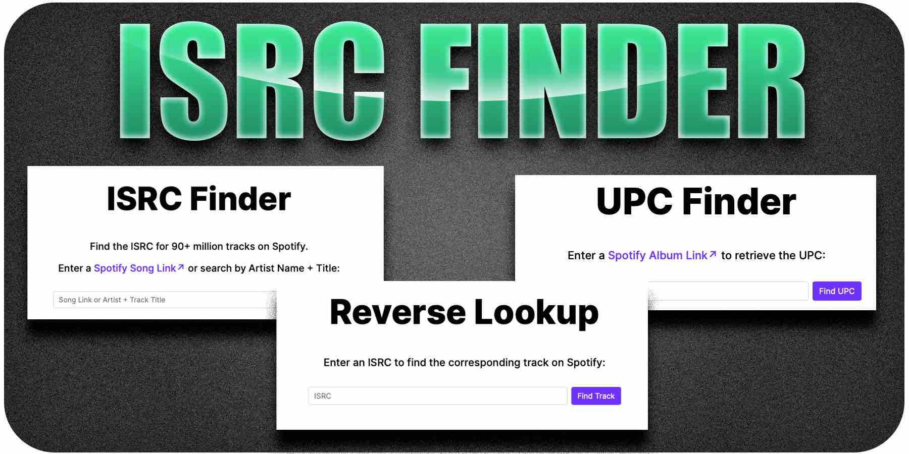 ISRC Finder Tool