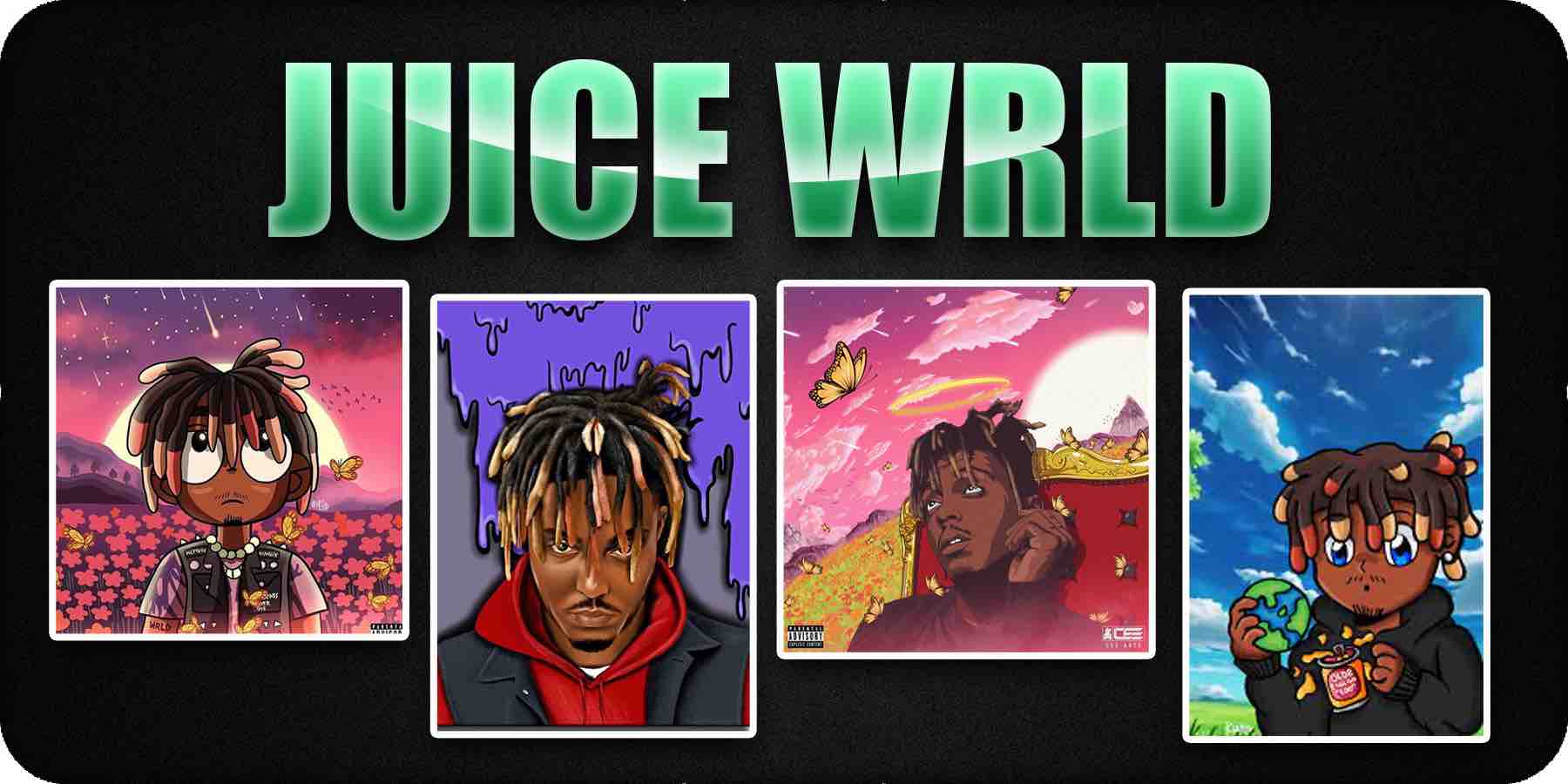 Juice Wrld Cartoon Cover Art