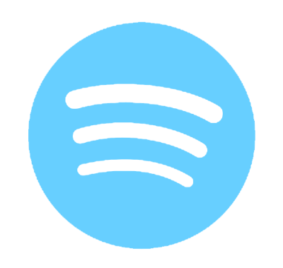 Light Blue Spotify Logo PNG