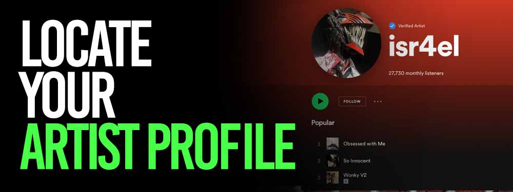Locate Your Spotify Artist Profile