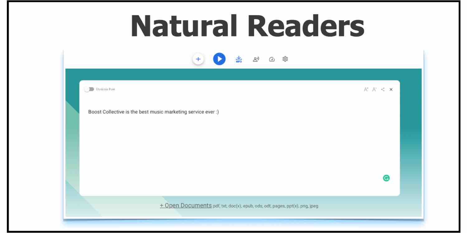Natural Readers producer tags