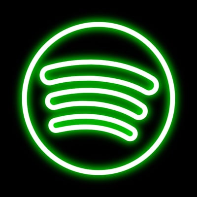 Neon Spotify Logo
