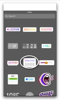 COUNTDOWN STICKER