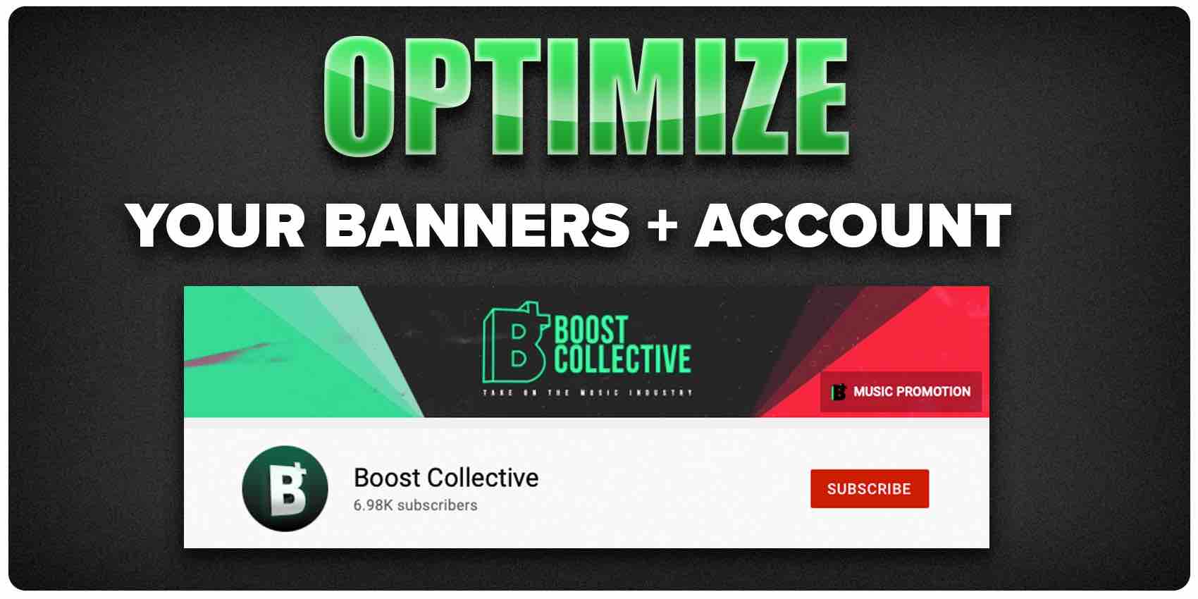 Optimize your youtube banner