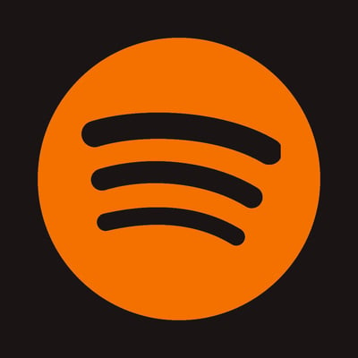 Orange & Black Spotify Logo