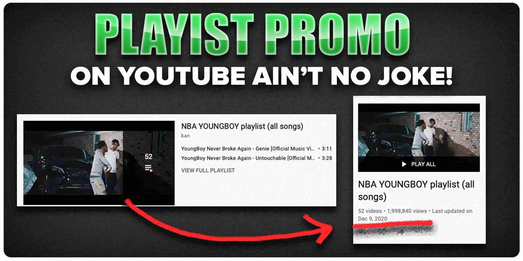 Playlist Promo on YouTube aint no joke