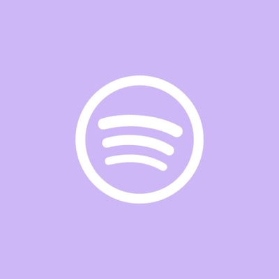 Purple Pastel Spotify Logo