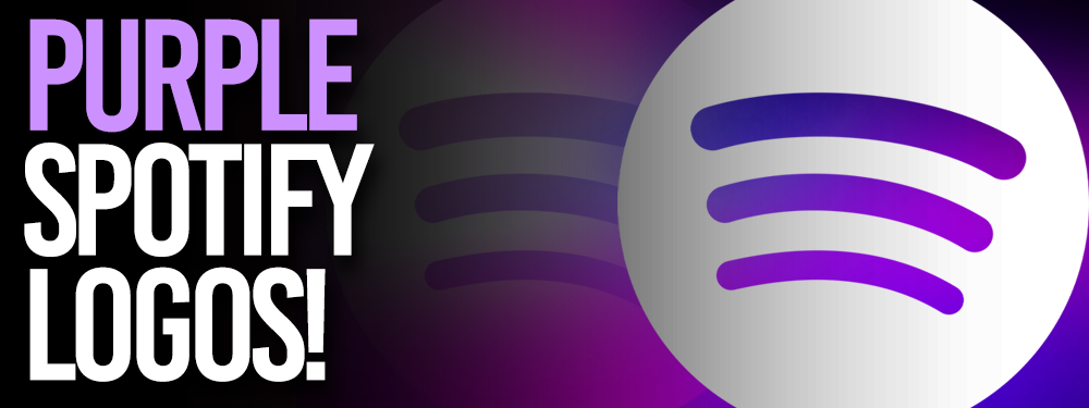 Purple Spotify Logos