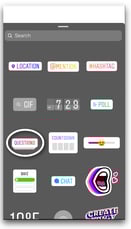 QUESTION STICKER
