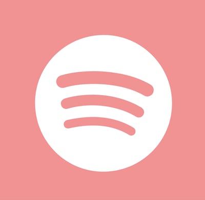 Dark Pink Spotify Logo PNG
