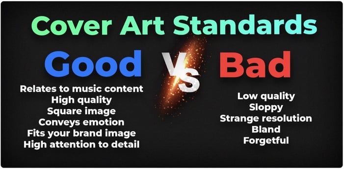 Comparison between good and bad cover art