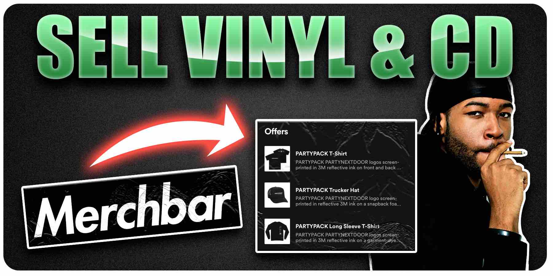 Sell Vinyls and Physical CD on Spotify with Merchbar