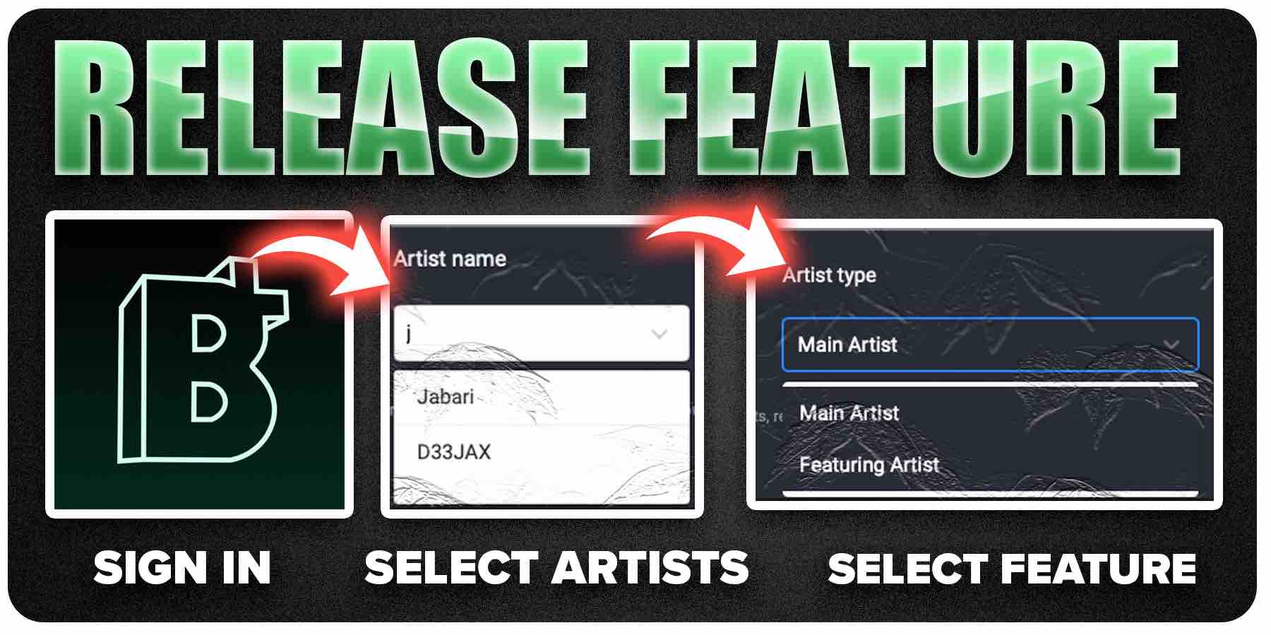 Set a Feature Artist on Release