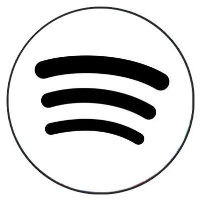 Black And White Spotify Logo PNG