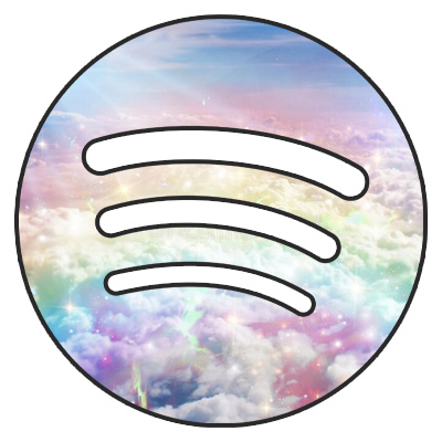 Spotify Cute Iridescent Logo PNG