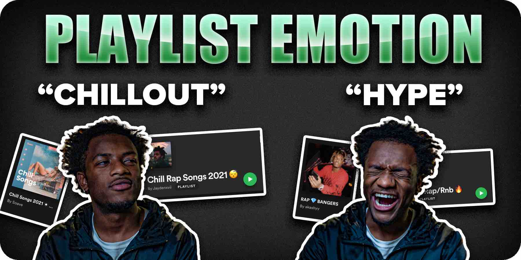 Spotify Playlist Emotion Chill VS Hype