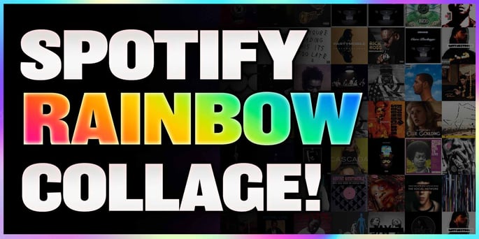 New Spotify Rainbow Collage Generator!