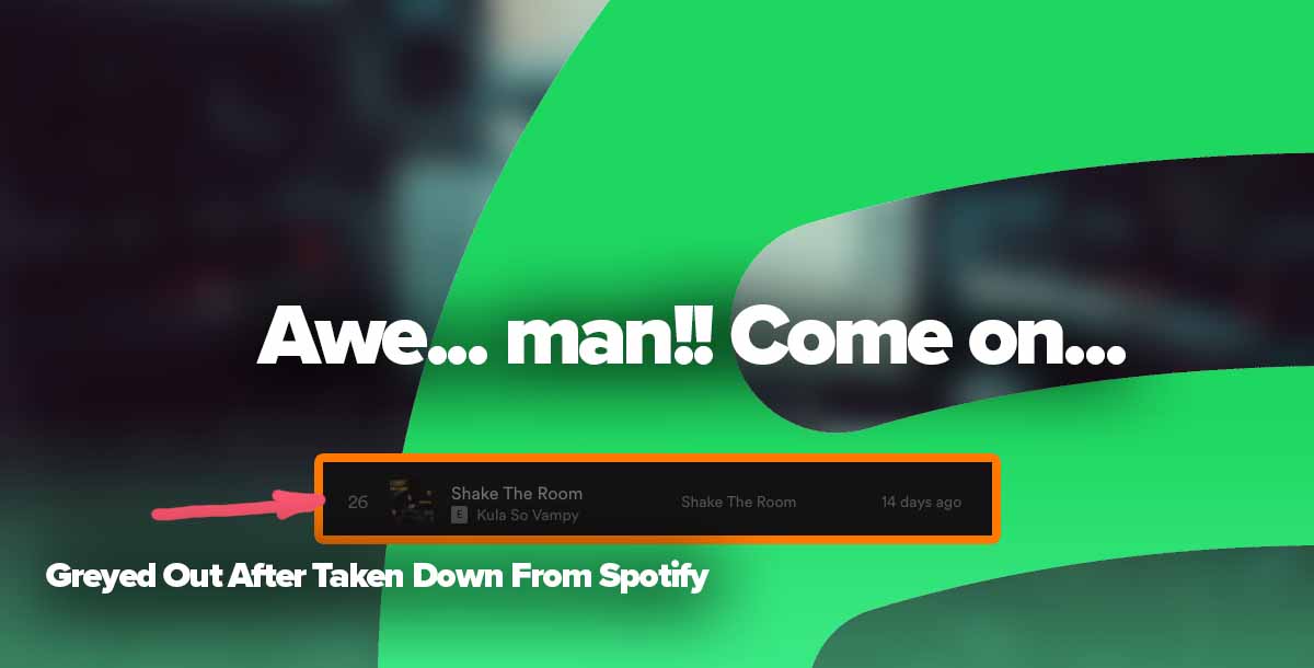 Spotify can take down your song