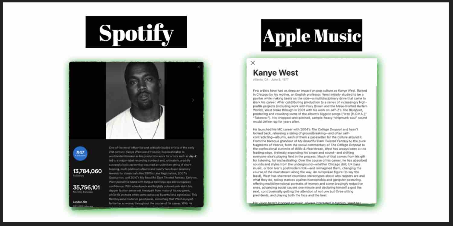 Spotify vs Apple Music comparison