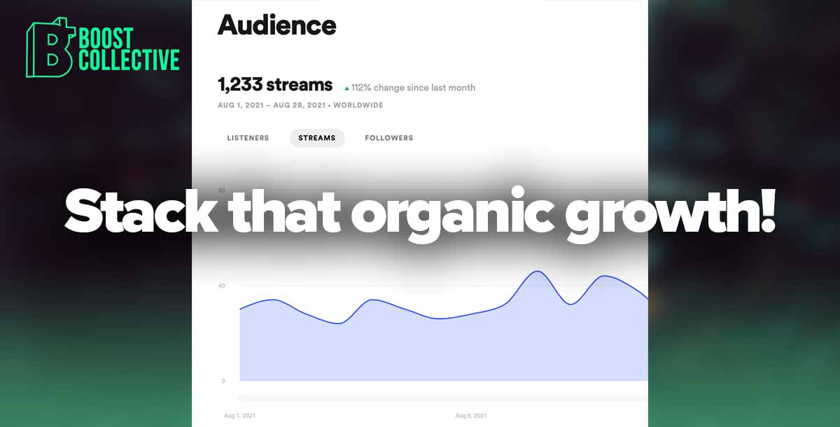 Stack organic growth on spotify