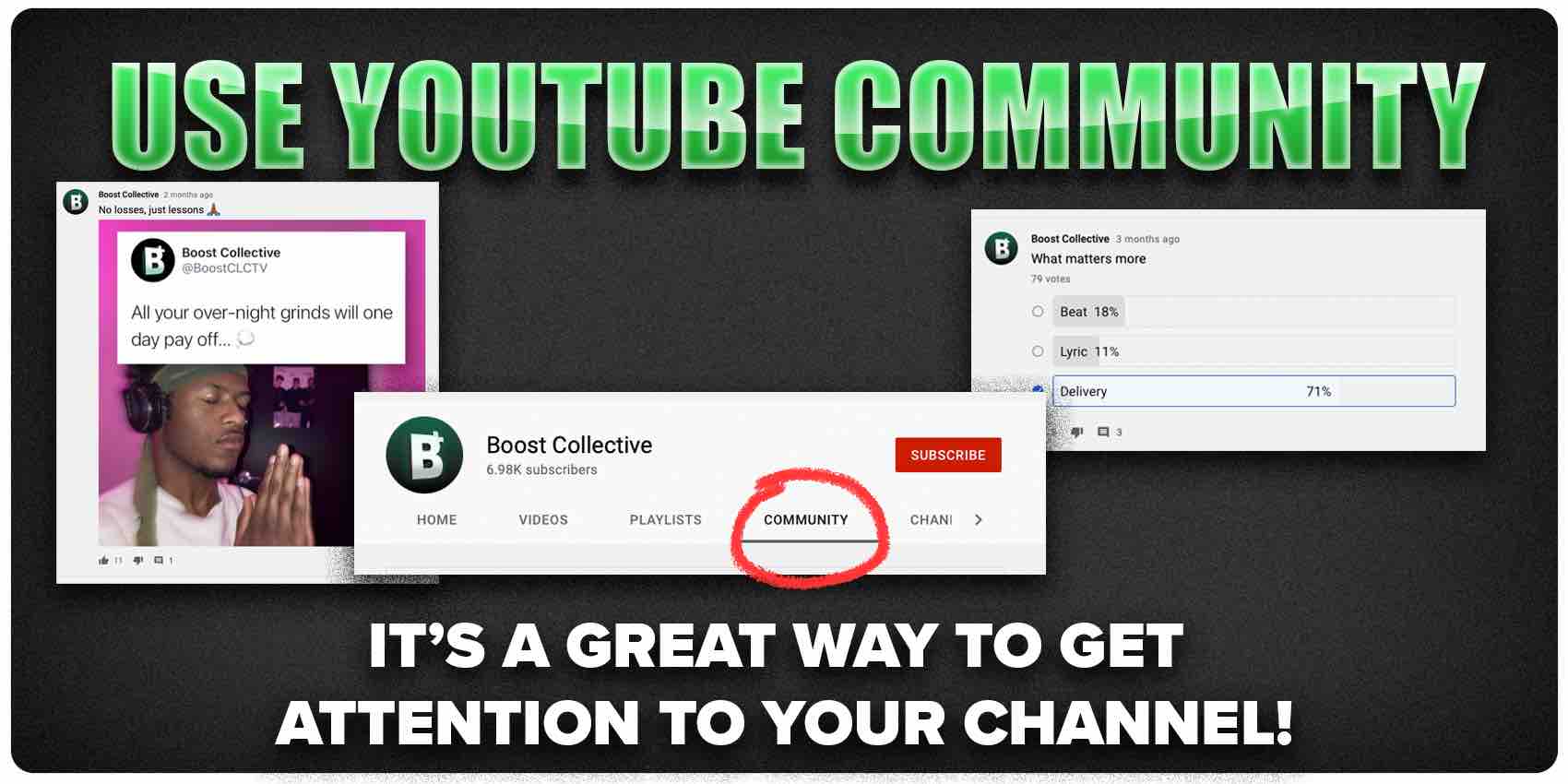 Use Youtube Community