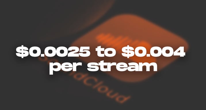 how much does soundcloud pay per stream