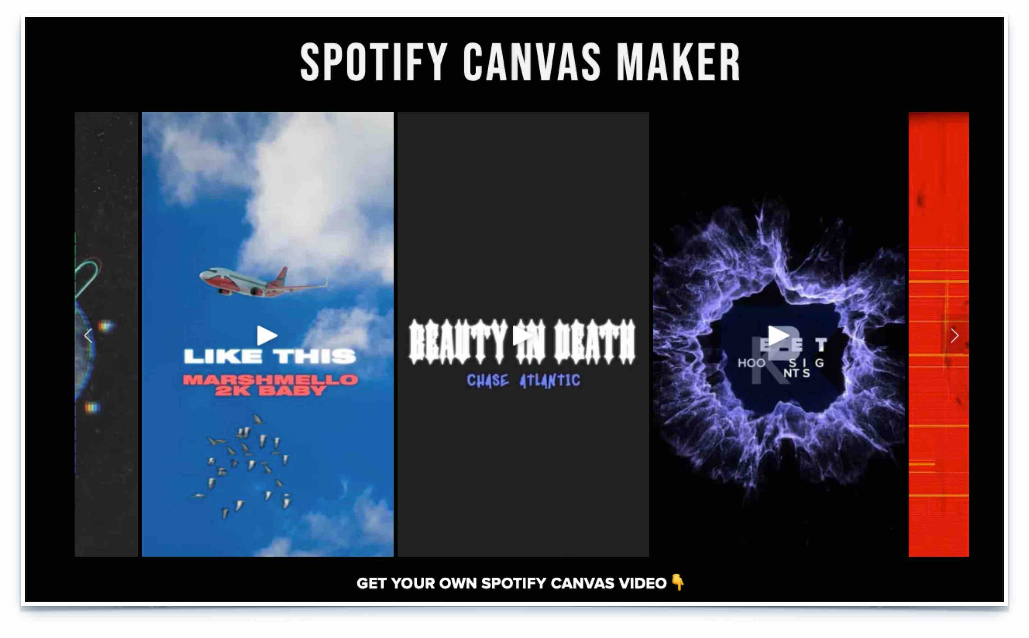 Spotify Canvas maker