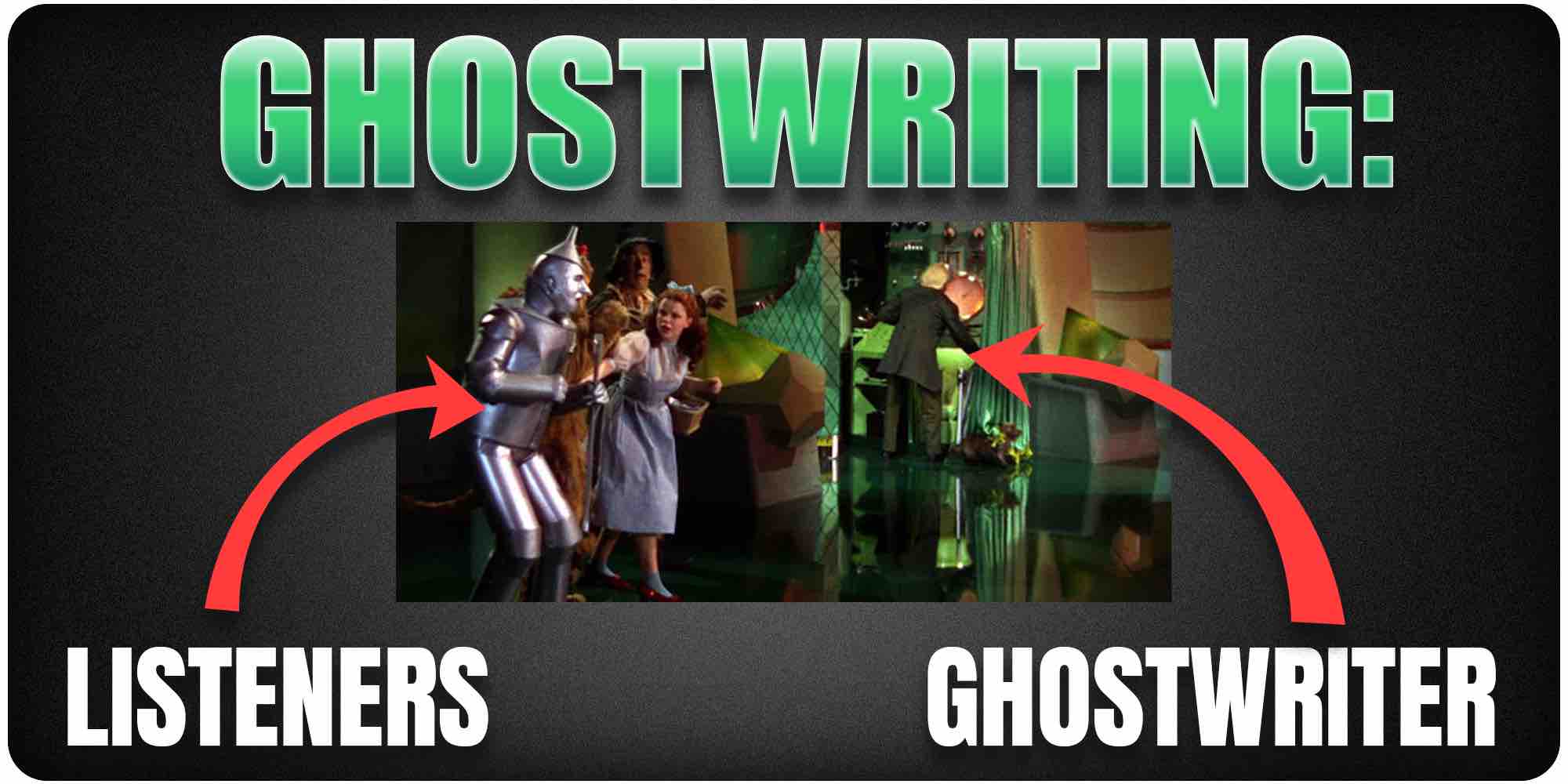 Ghostwriters are like the Wizard of Oz